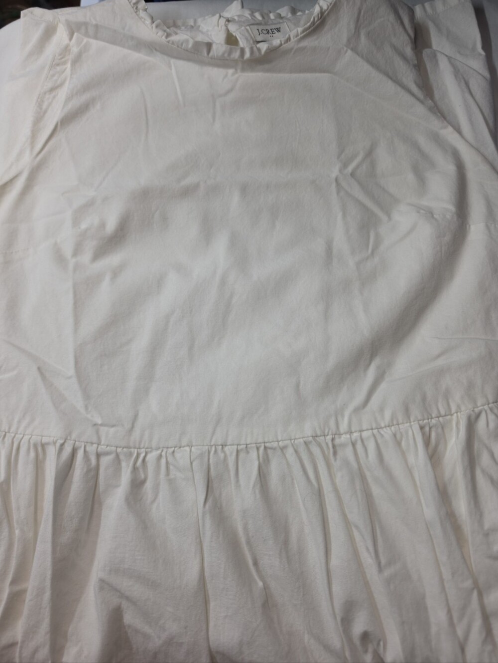 J.Crew White Tiered Midi Dress Size 8 - Picture 4 of 11